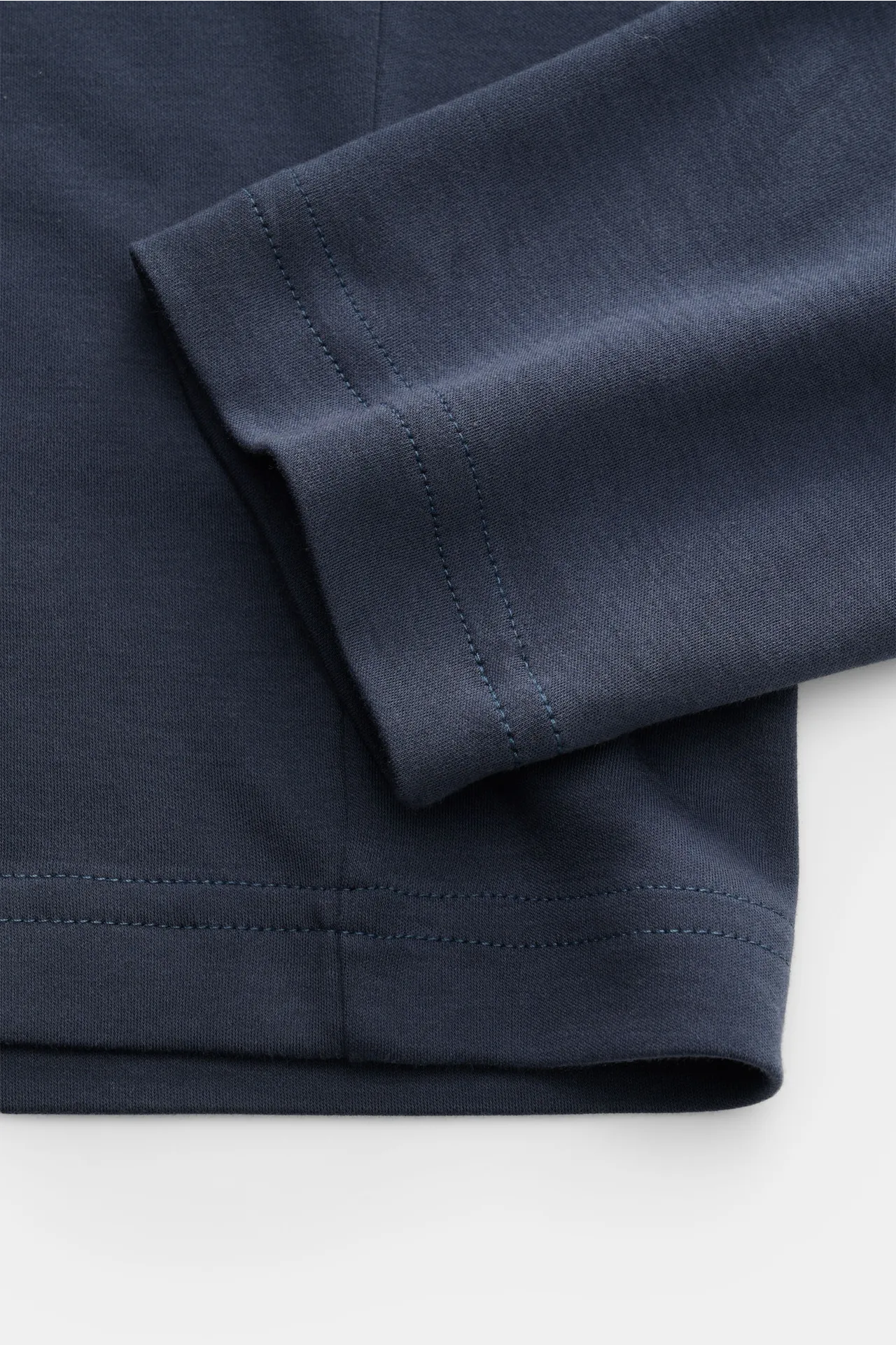 Stefan Brandt - Herren - Rundhals-Longsleeve 'Sea Island Eli' dunkelblau – Bild 3