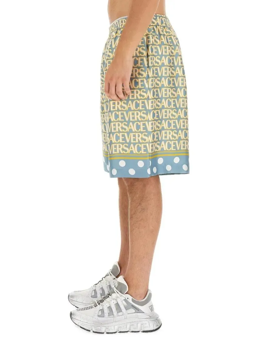 Versace - Shorts With Logo - Größe 48 - bunt – Bild 2