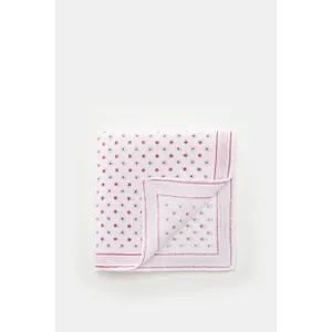 Rosi Collection - Herren - Leinen-Einstecktuch %27Fox%27 weiß/rosé/magenta gepunktet Rosi Collection - Herren - Leinen-Einstecktuch %27Fox%27 weiß/rosé/magenta gepunktet