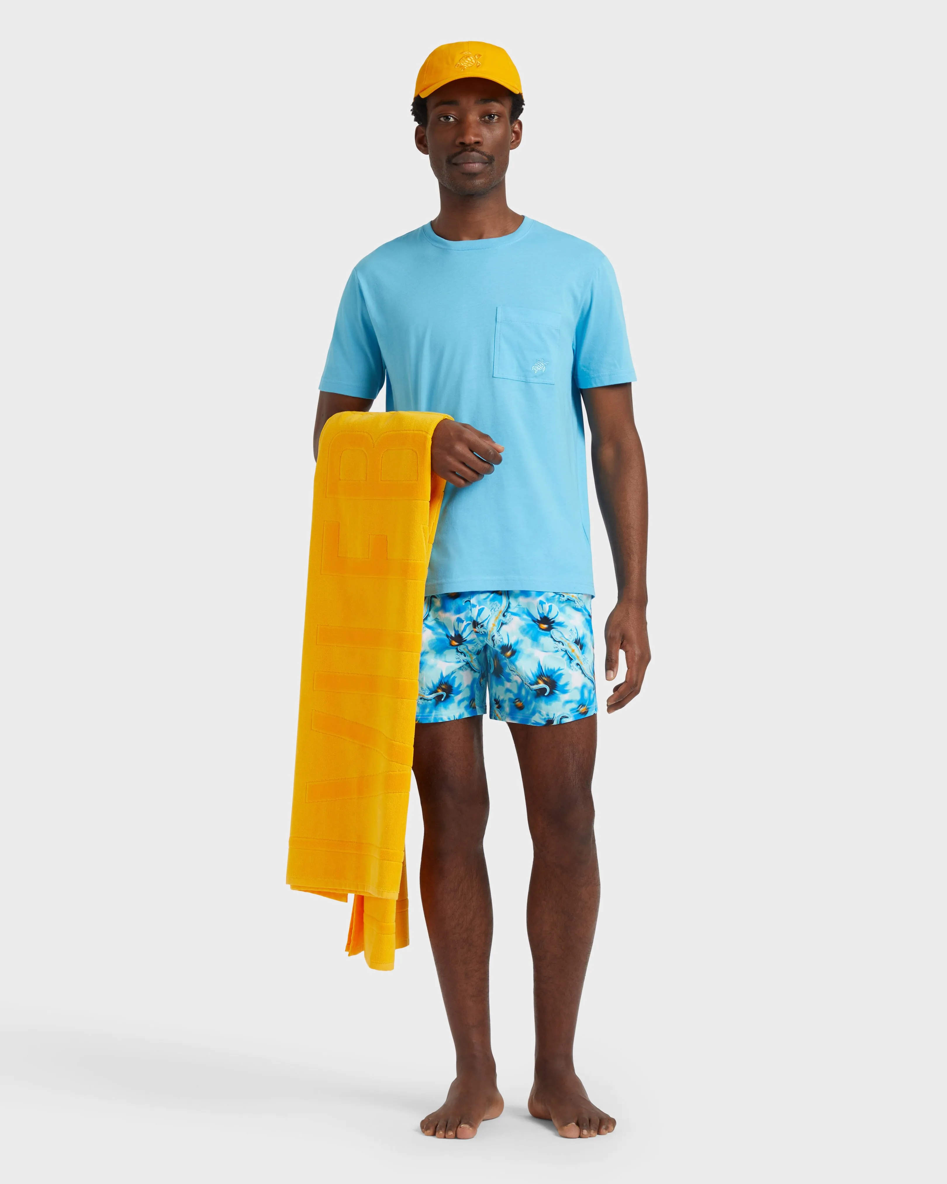 Vilebrequin - Kurze Poppies And Geckos Stretch-badeshorts Für Herren - Bademode - Monrise - Blau - Größe L – Bild 5