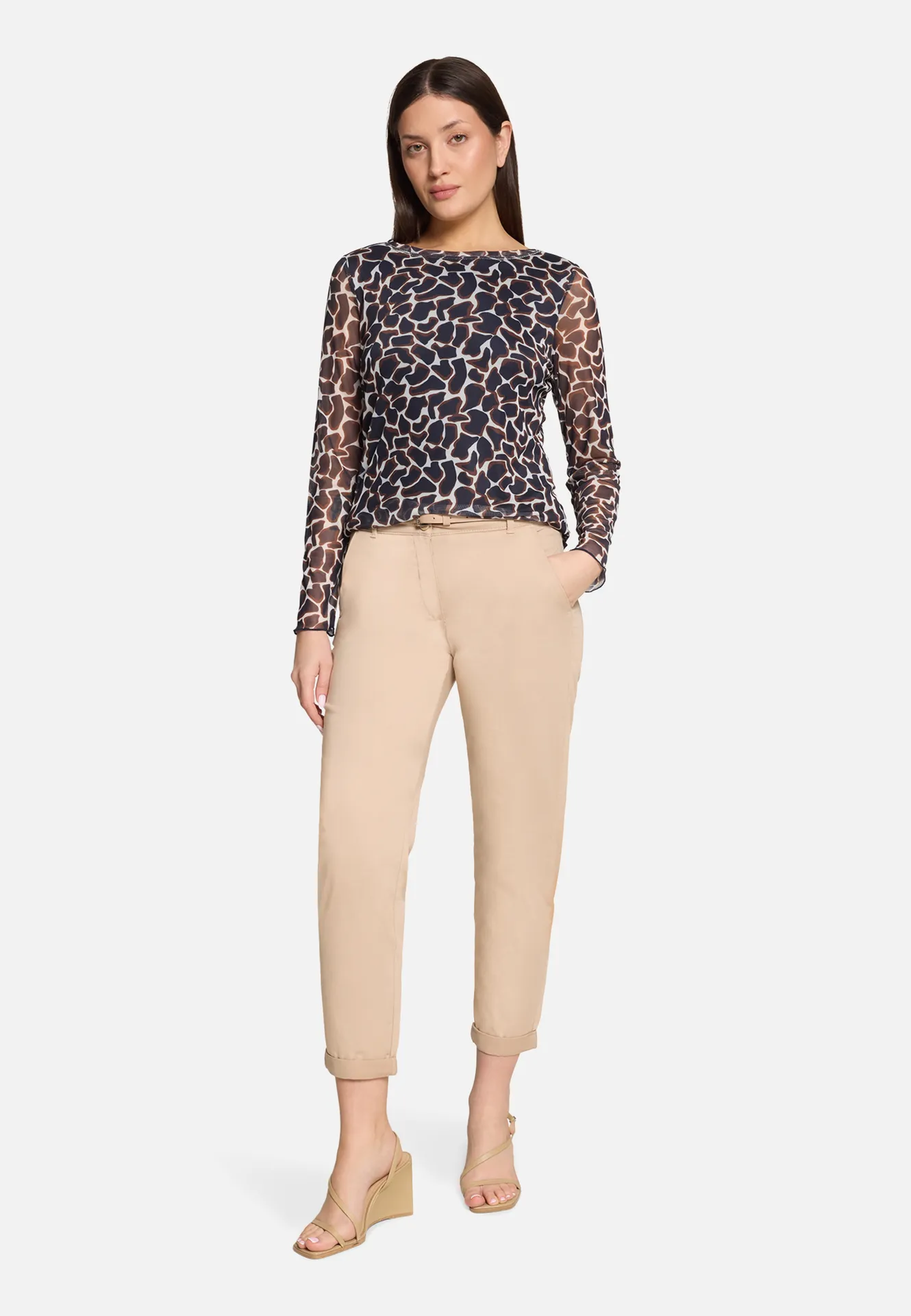 Langarm-Shirt mit Animalprint – Bild 2