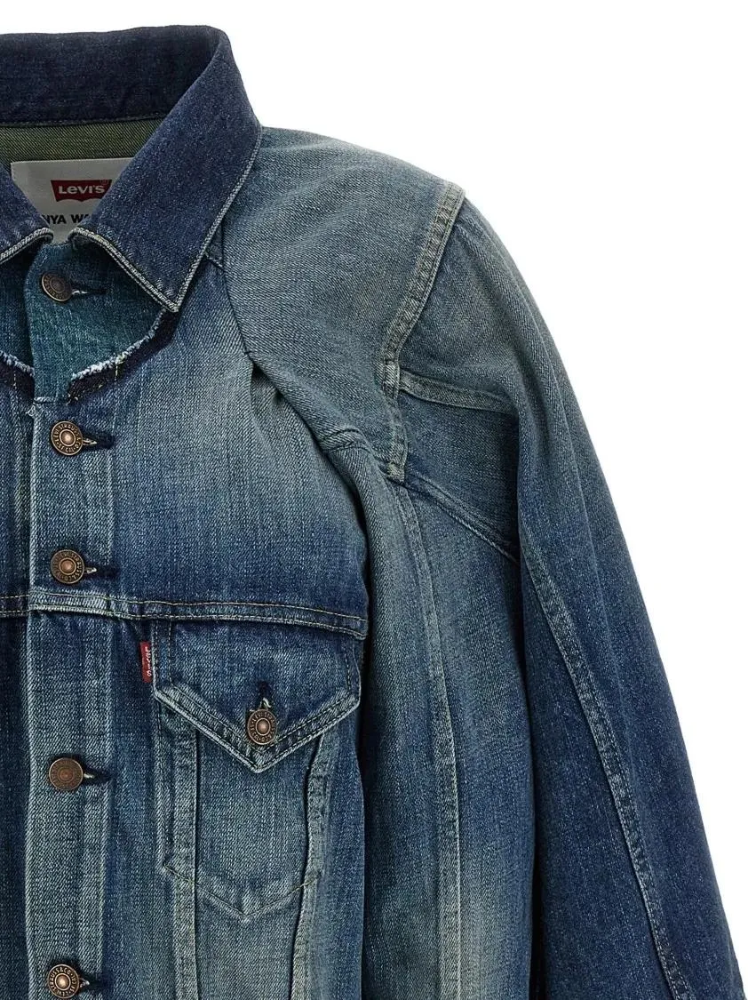 Junya Watanabe - Stonewashed Denim Jacket - Größe XS - blau – Bild 3