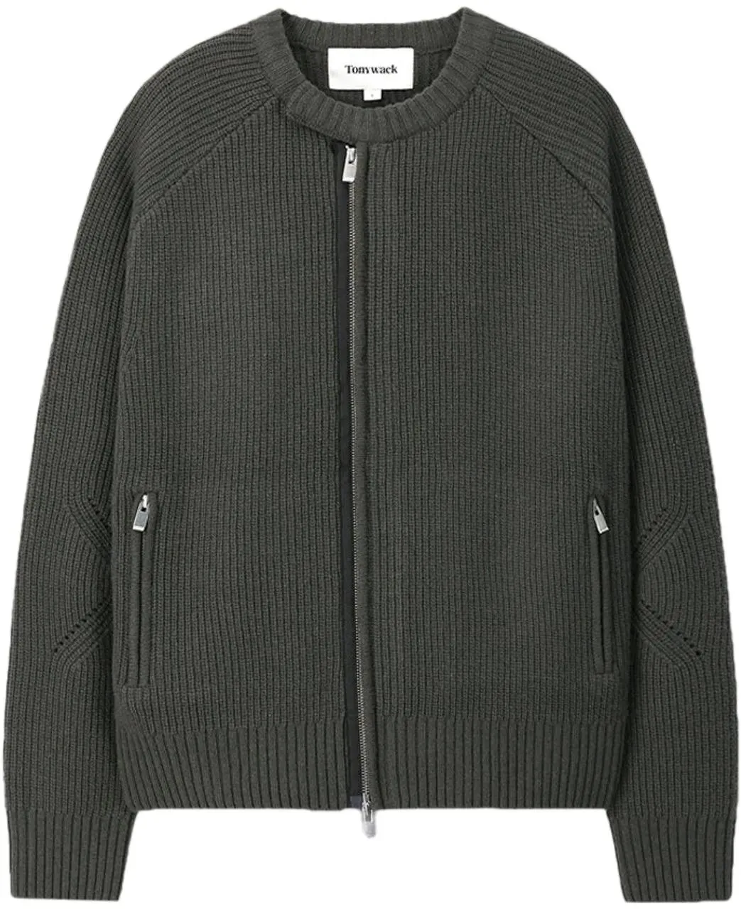 Tony Wack - Maglione Knitted Zip-Up Merino Antracite - Größe XL - bunt Tony Wack - Maglione Knitted Zip-Up Merino Antracite - Größe XL - bunt