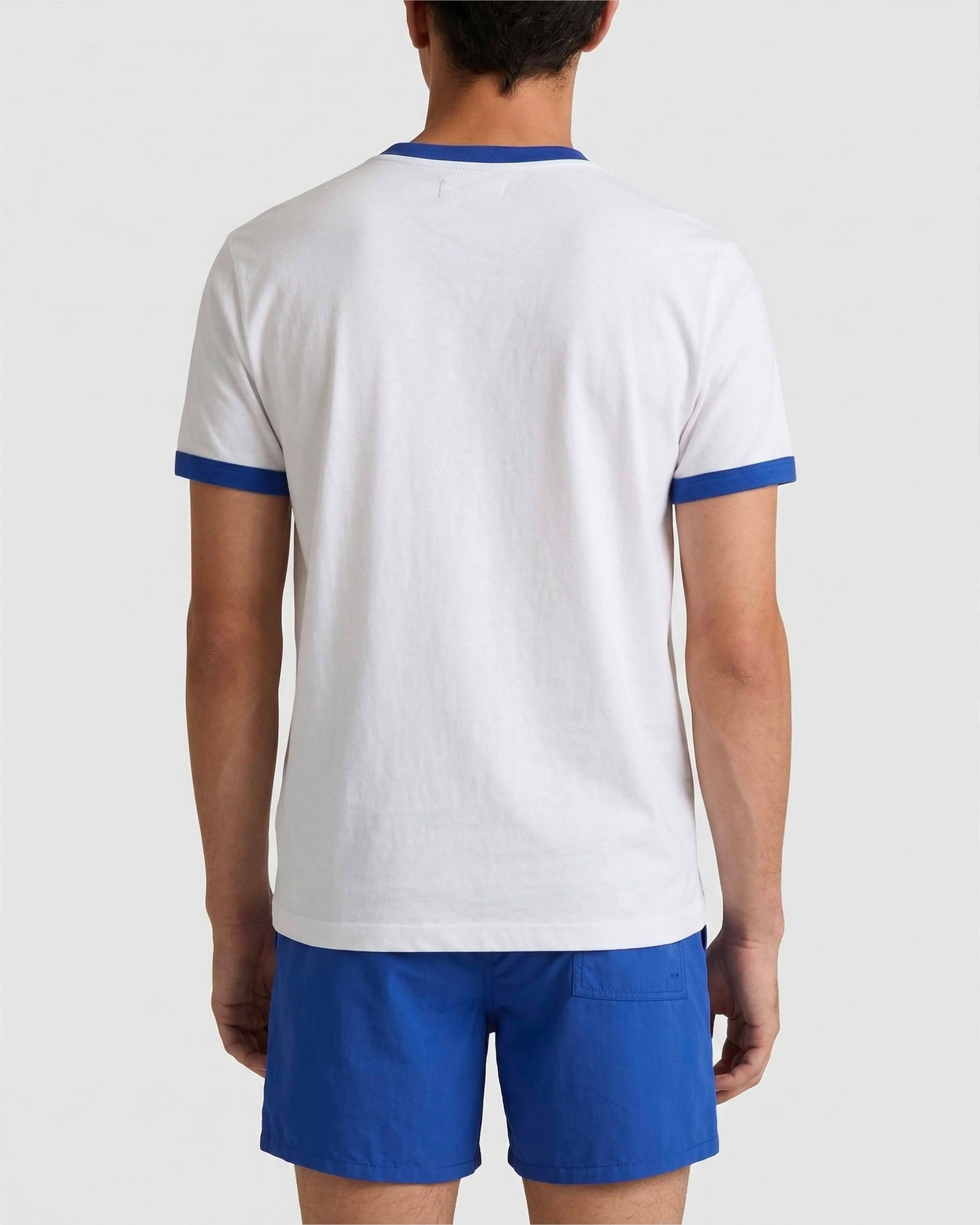 Vilebrequin - T-shirt Aus Leichtem Baumwolljersey Mit Zweifarbigem Logo Für Herren - T-shirt - Partisol - Blau - Größe XXL – Bild 4