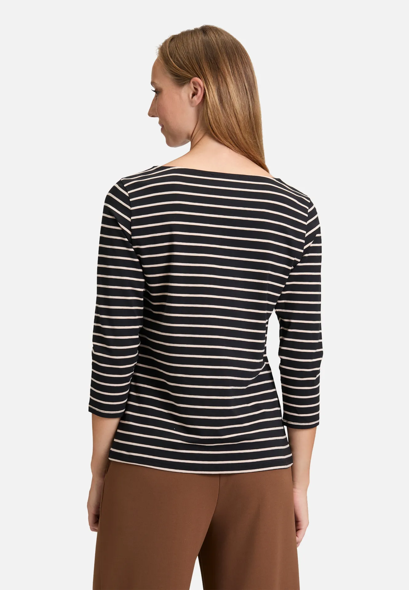 Ringelshirt mit U-Boot-Ausschnitt Ringelshirt mit U-Boot-Ausschnitt