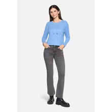 Feinstrickpullover mit Seitenschlitzen