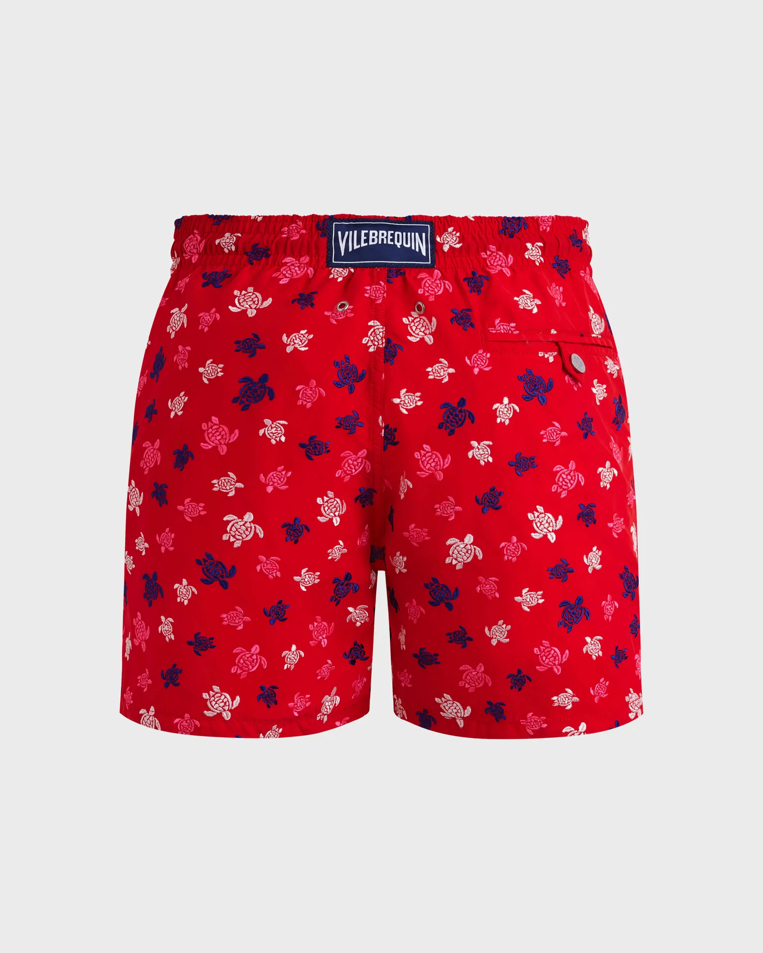 Vilebrequin - Ronde Des Tortues Badeshorts Mit Stickerei Für Herren – Limitierte Serie - Bademode - Mistral - Rot - Größe M – Bild 2