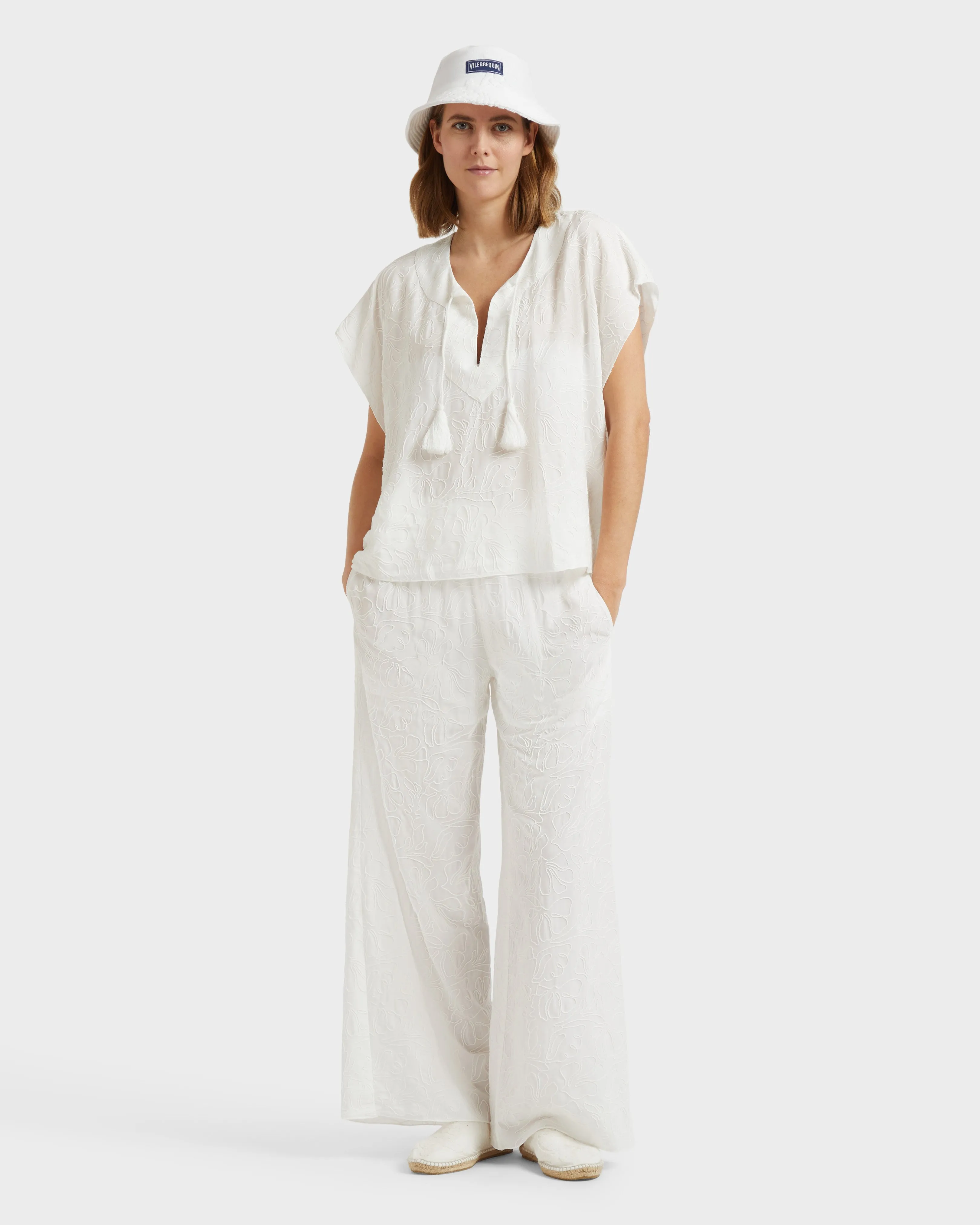 Vilebrequin - Seashells Hemd Aus Viskose Für Damen - Hemd - Fritz - Weiss - Größe XS – Bild 5