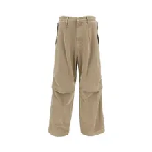 Wooyoungmi - Relaxed Fit Cotton Wide-Leg Trousers - Größe 46 - beige Wooyoungmi - Relaxed Fit Cotton Wide-Leg Trousers - Größe 46 - beige