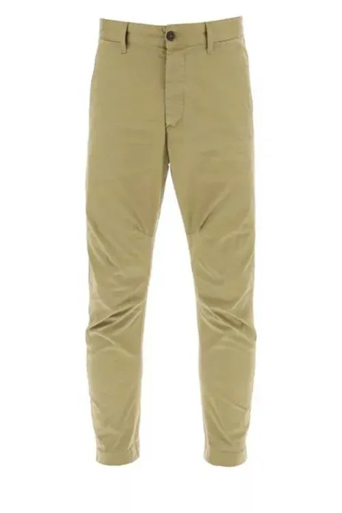 Dsquared2 - Desert Tan Color Cotton Trousers - Größe 44 - brown Dsquared2 - Desert Tan Color Cotton Trousers - Größe 44 - brown