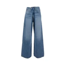 Agolde - Wide-Leg Light Blue Denim Jeans With Classic Five- - Größe 28 - blau Agolde - Wide-Leg Light Blue Denim Jeans With Classic Five- - Größe 28 - blau