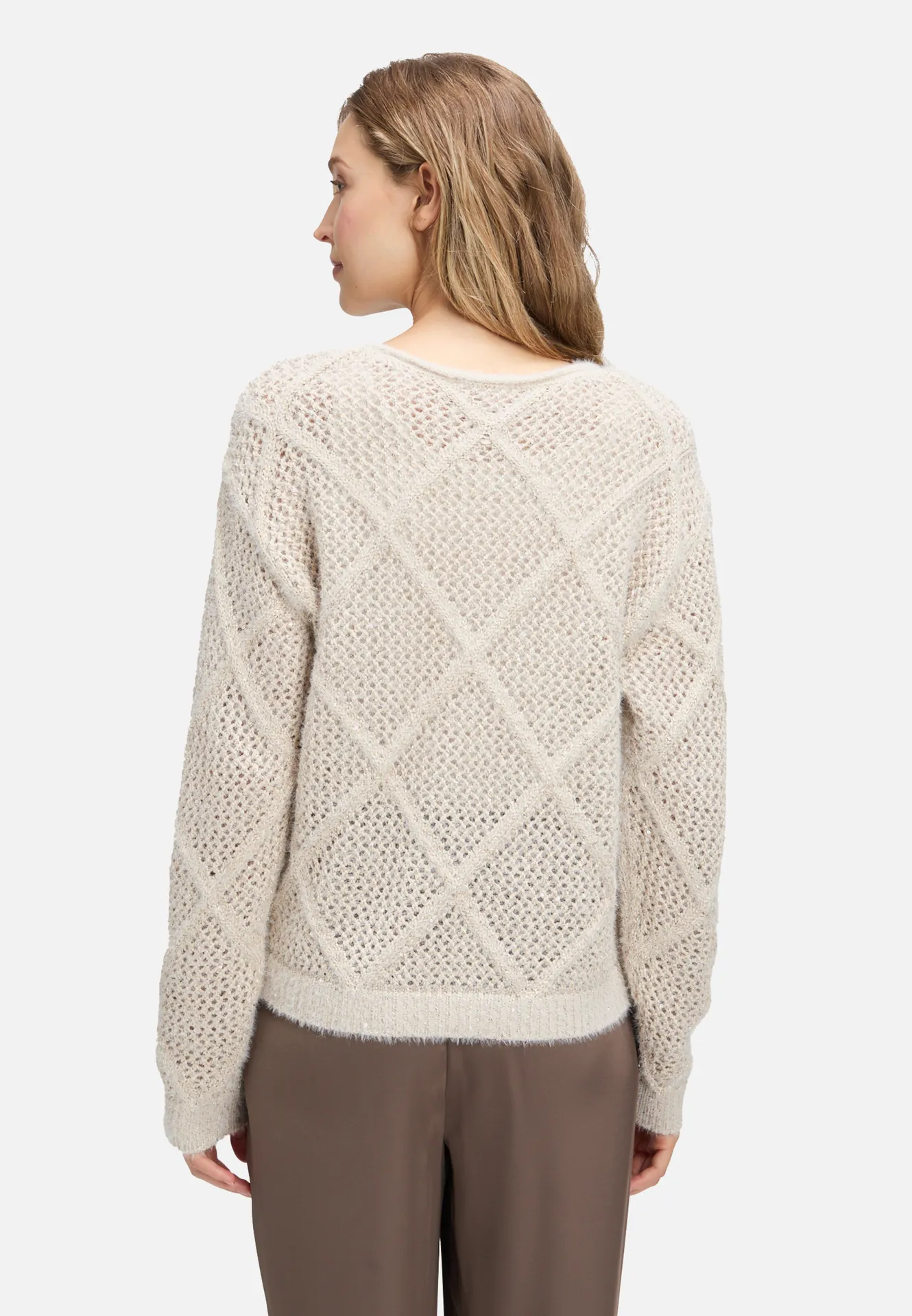 Strickpullover mit Effektgarn Strickpullover mit Effektgarn