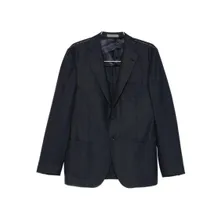 Corneliani - Blue Virgin Wool And Cashmere Suit Jacket - Größe 50 - schwarz Corneliani - Blue Virgin Wool And Cashmere Suit Jacket - Größe 50 - schwarz