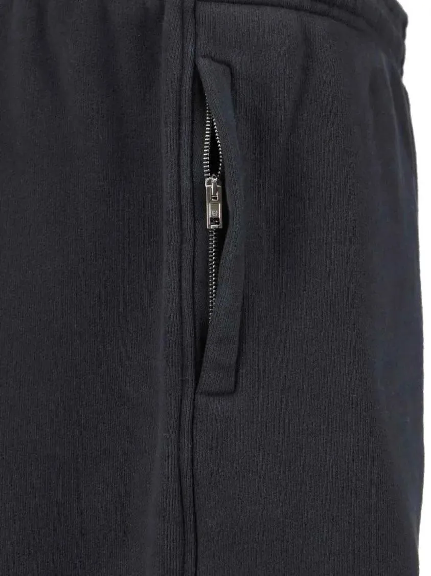 Alexander Wang - High-Waisted Black Cotton Sweatpants With Logo Emb - Größe XS - schwarz – Bild 2