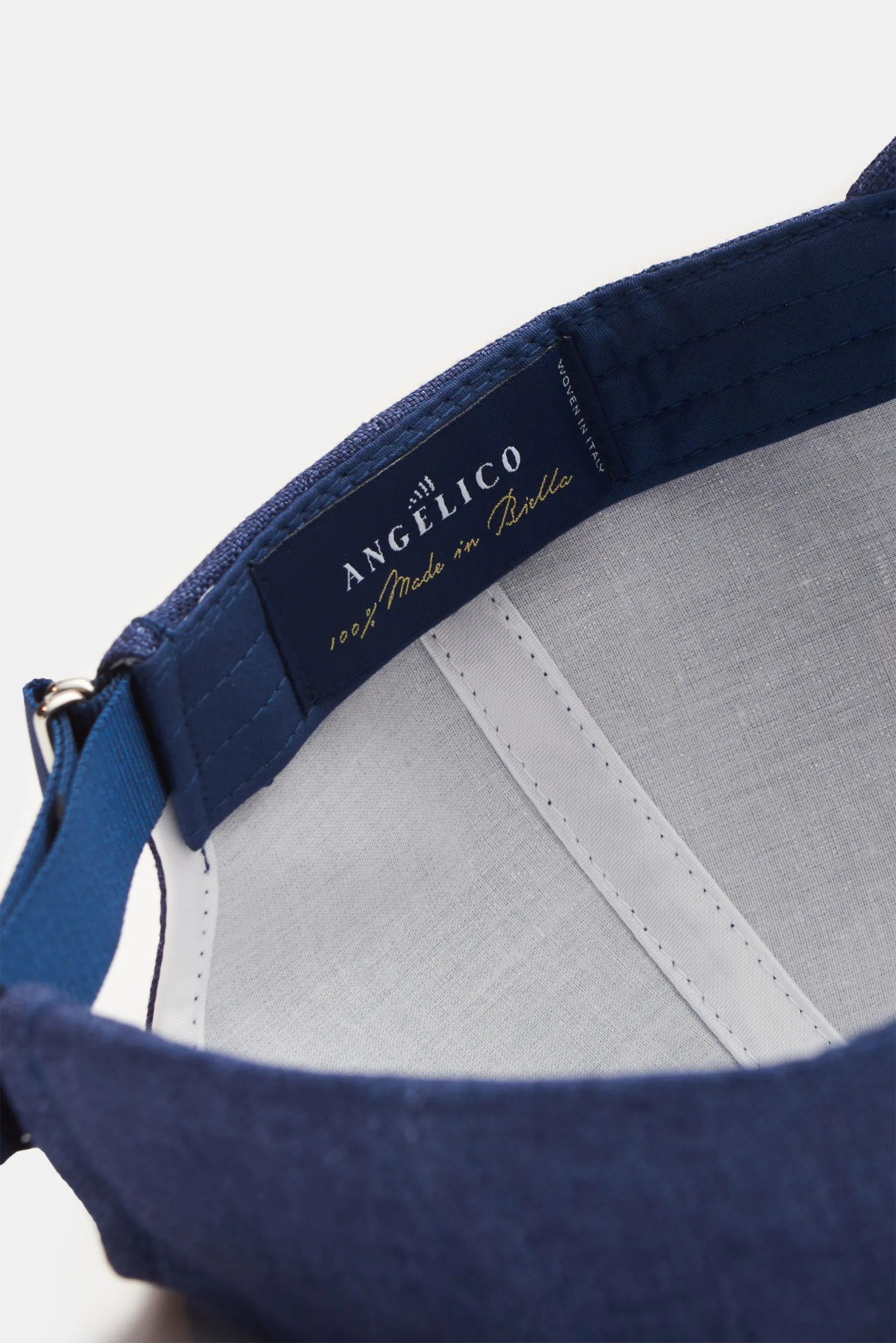 Varsity Headwear - Herren - Leinen Baseball-Cap dunkelblau meliert – Bild 3