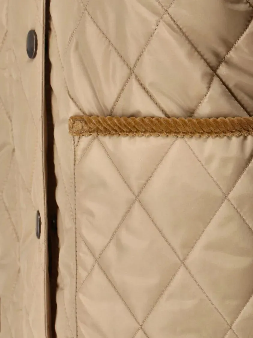 Burberry - Quilted Jacket – Beige - Größe M - beige – Bild 4