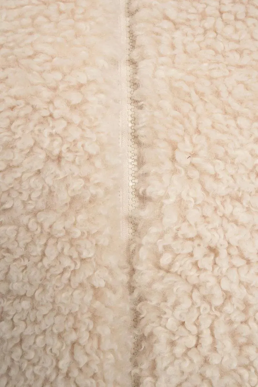 Save the Duck - Faux fur jacket 'Curl' - Größe 3 - beige – Bild 2