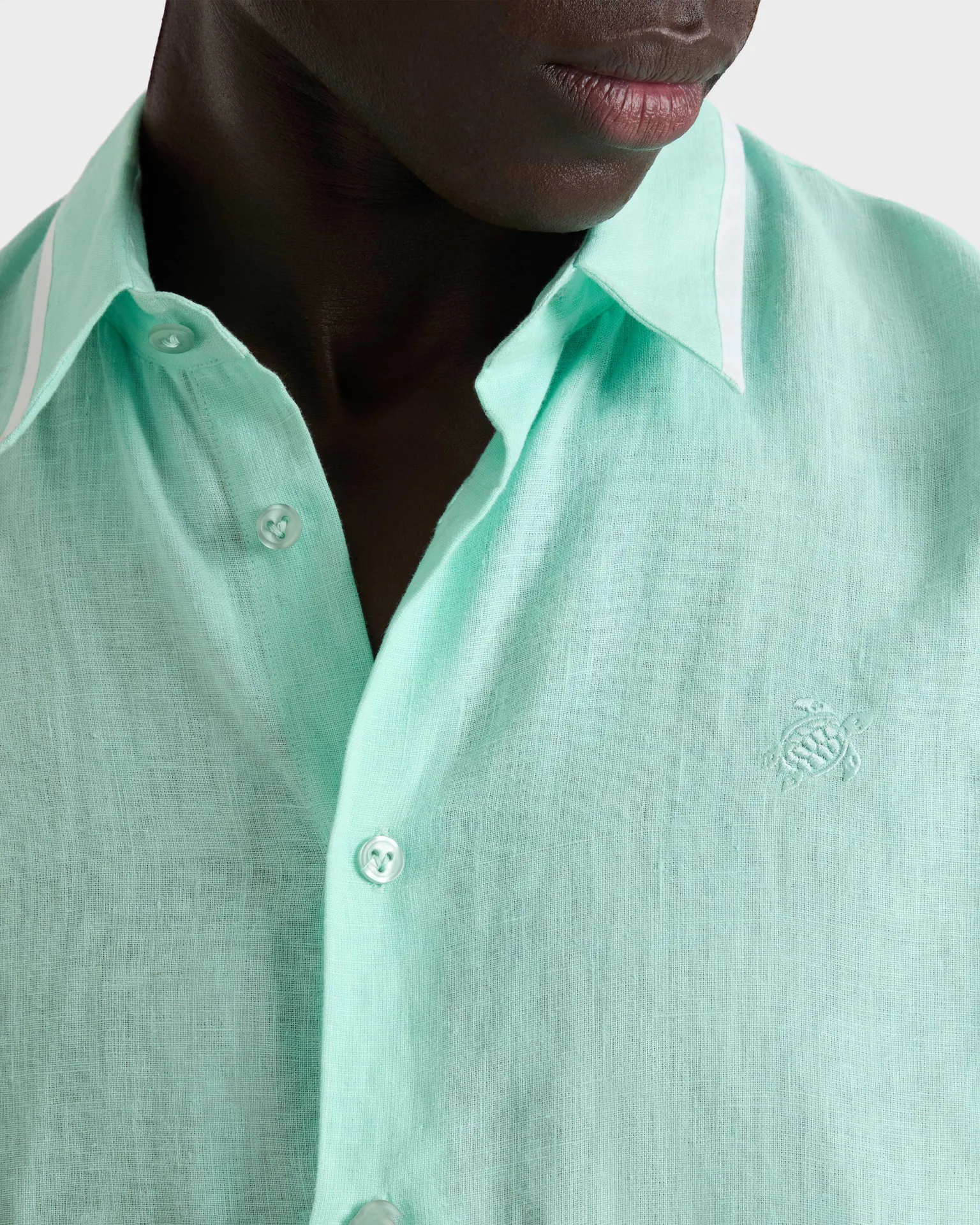 Vilebrequin - Solid Hemd Aus Leinen Für Herren - Hemd - Cerfs - Grün - Größe XXXL – Bild 5