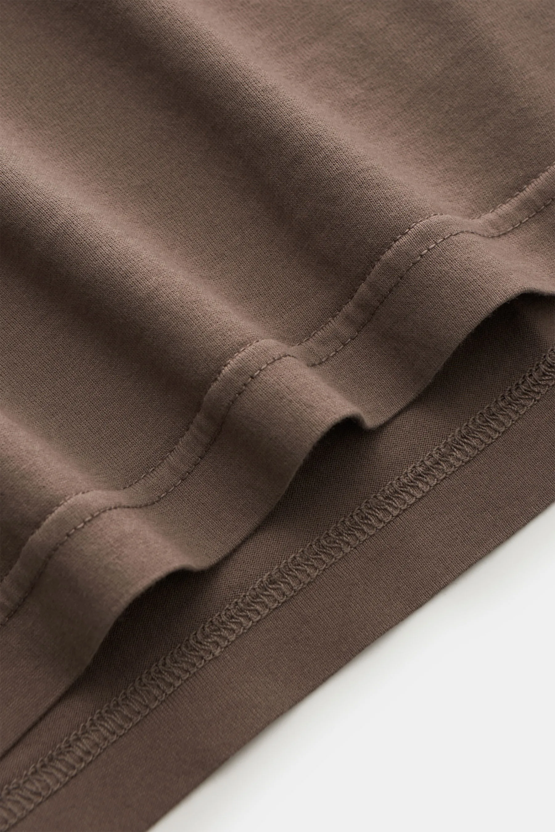 Fedeli - Herren - Jersey Longsleeve-Poloshirt 'Zero' graubraun – Bild 4