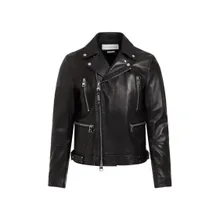 Alexander McQueen - Black Lamb Leather Biker Jacket - Größe 50 - schwarz Alexander McQueen - Black Lamb Leather Biker Jacket - Größe 50 - schwarz