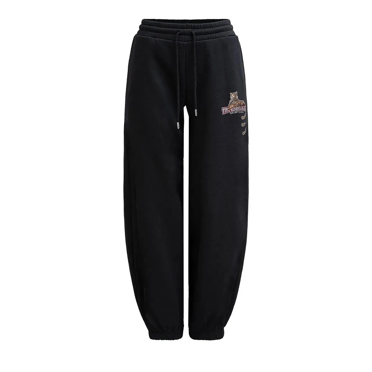 True Religion - Sweatpant LEOPARD CRYSTAL BAGGY - Größe XXL - schwarz True Religion - Sweatpant LEOPARD CRYSTAL BAGGY - Größe XXL - schwarz