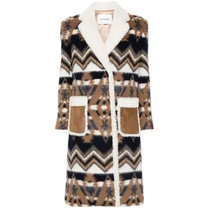 AVA ADORE - Multicolor Coat With Logo - Größe 42 - bunt AVA ADORE - Multicolor Coat With Logo - Größe 42 - bunt