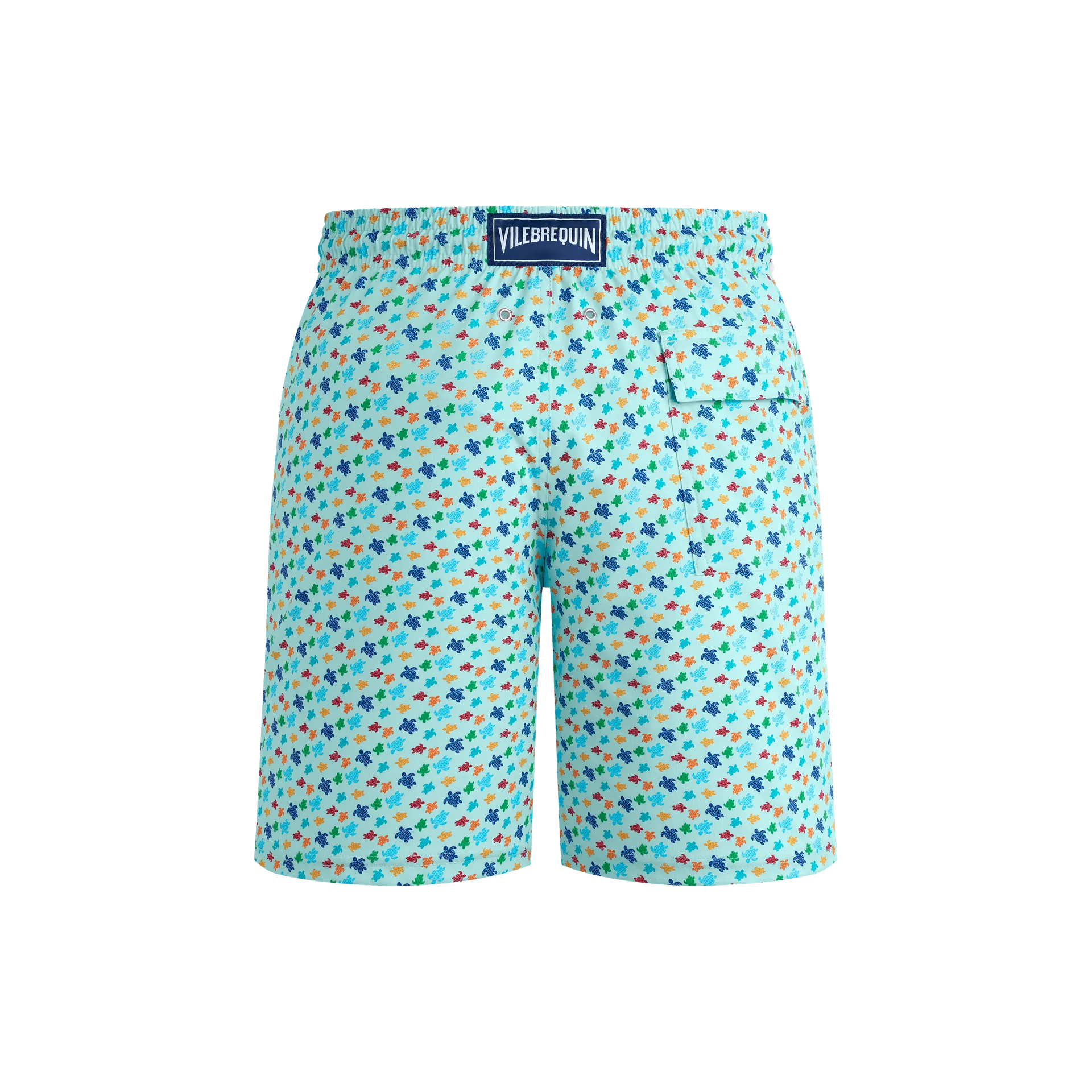 Vilebrequin Lange Micro Ronde Des Tortues Rainbow Stretch-badeshorts Für Herren - Okorise - Blau - Größe XXL – Bild 2