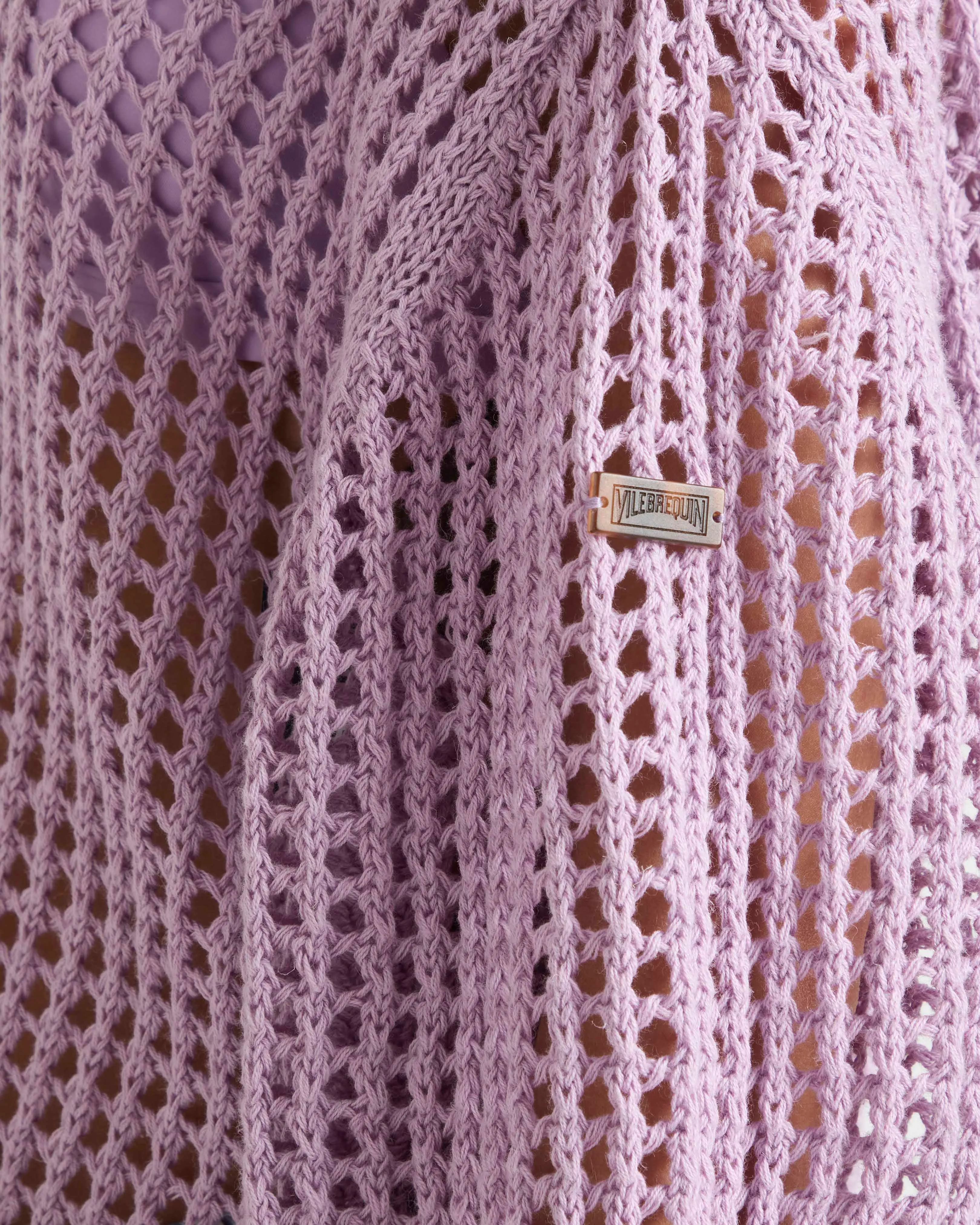 Vilebrequin - Solid Häkelpullover Für Damen - Pullover - Linh - Violett - Größe XL – Bild 5