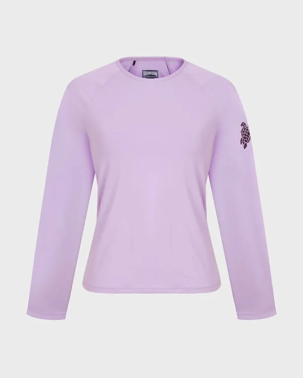 Vilebrequin - Langärmeliger Top Solid Rashguard Für Damen - Rashguard - Fly-out - Violett - Größe XS Vilebrequin - Langärmeliger Top Solid Rashguard Für Damen - Rashguard - Fly-out - Violett - Größe XS