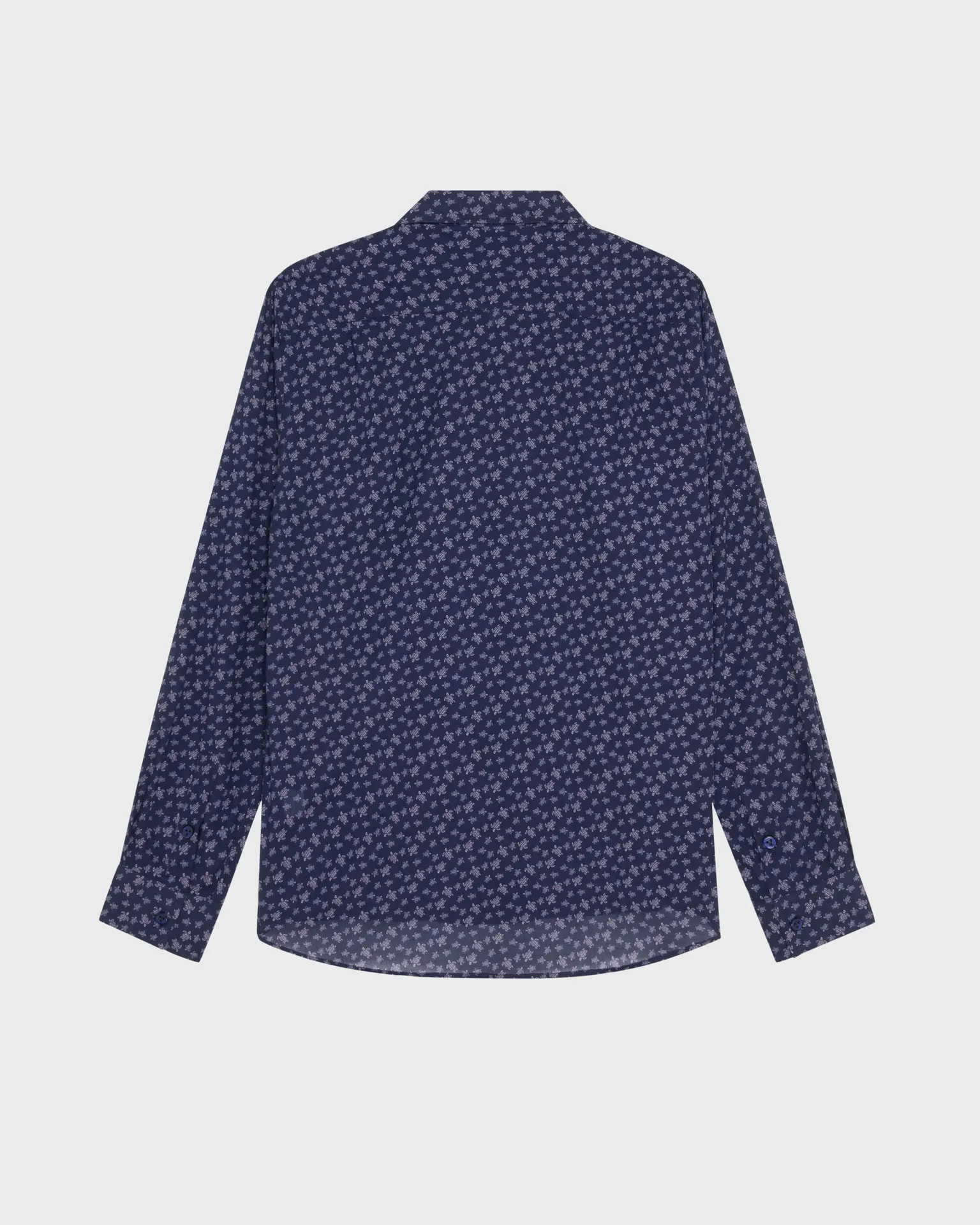 Vilebrequin - Men Cotton Voile Shirt Micro Ronde Des Tortues - Hemd - Caracal - Violett - Größe S – Bild 2