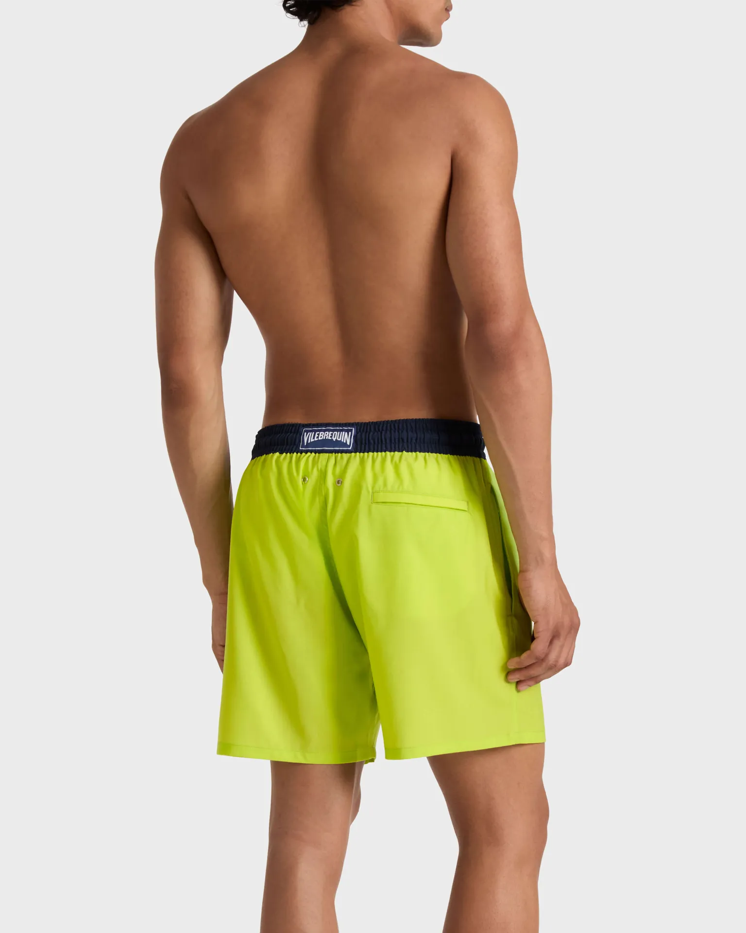 Vilebrequin - Herren-badehose Aus Ultrafeiner Wolle Super 120's - Bademode - Magnus - Grün - Größe M – Bild 4