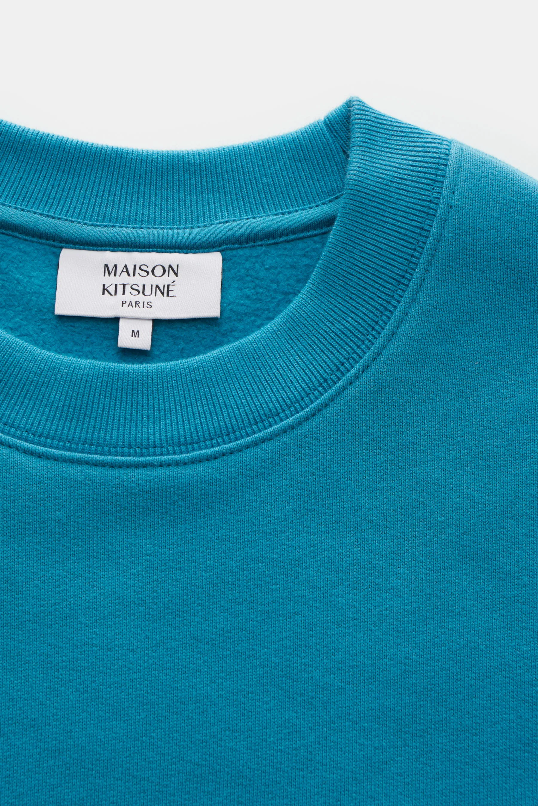 Maison Kitsuné - Herren - Sweatshirt 'Speedy Fox' türkis – Bild 2