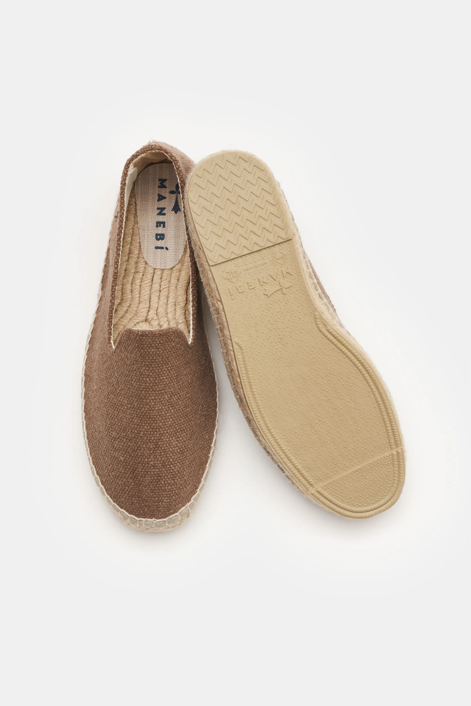 Manebí - Herren - Espadrilles 'Coarse Woven Canvas' taupe – Bild 2