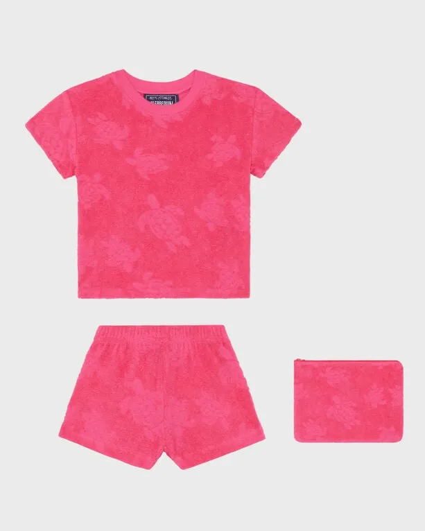 Vilebrequin - Jaquard-set Aus Frottee Für Babys - Baby Set - Baao - Rosa - Größe 12M Vilebrequin - Jaquard-set Aus Frottee Für Babys - Baby Set - Baao - Rosa - Größe 12M
