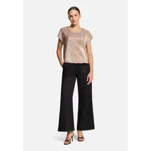 Casual-Shirt mit Glanzeffekt