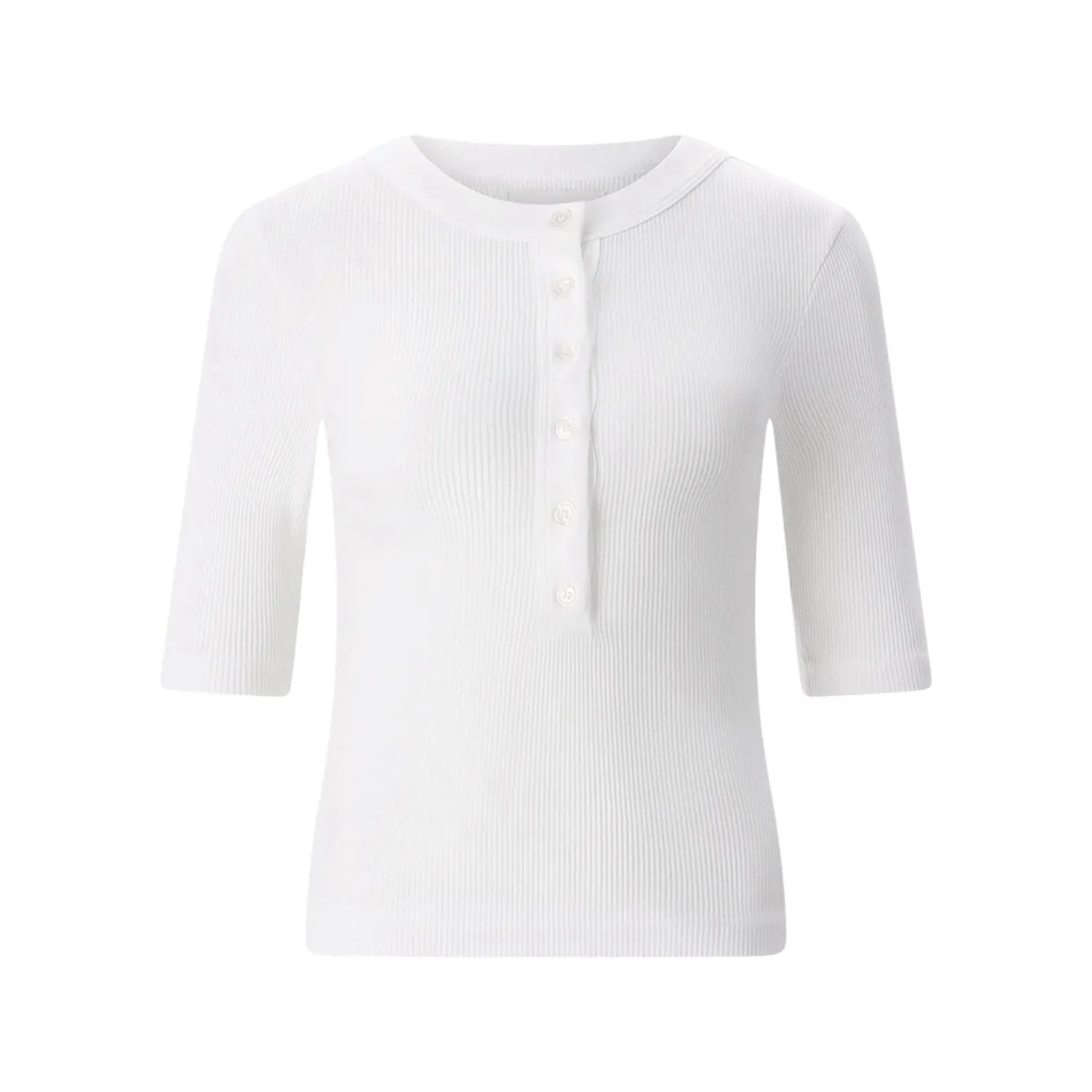 Citizens Of Humanity - Geripptes T-Shirt - Größe L - weiß Citizens Of Humanity - Geripptes T-Shirt - Größe L - weiß