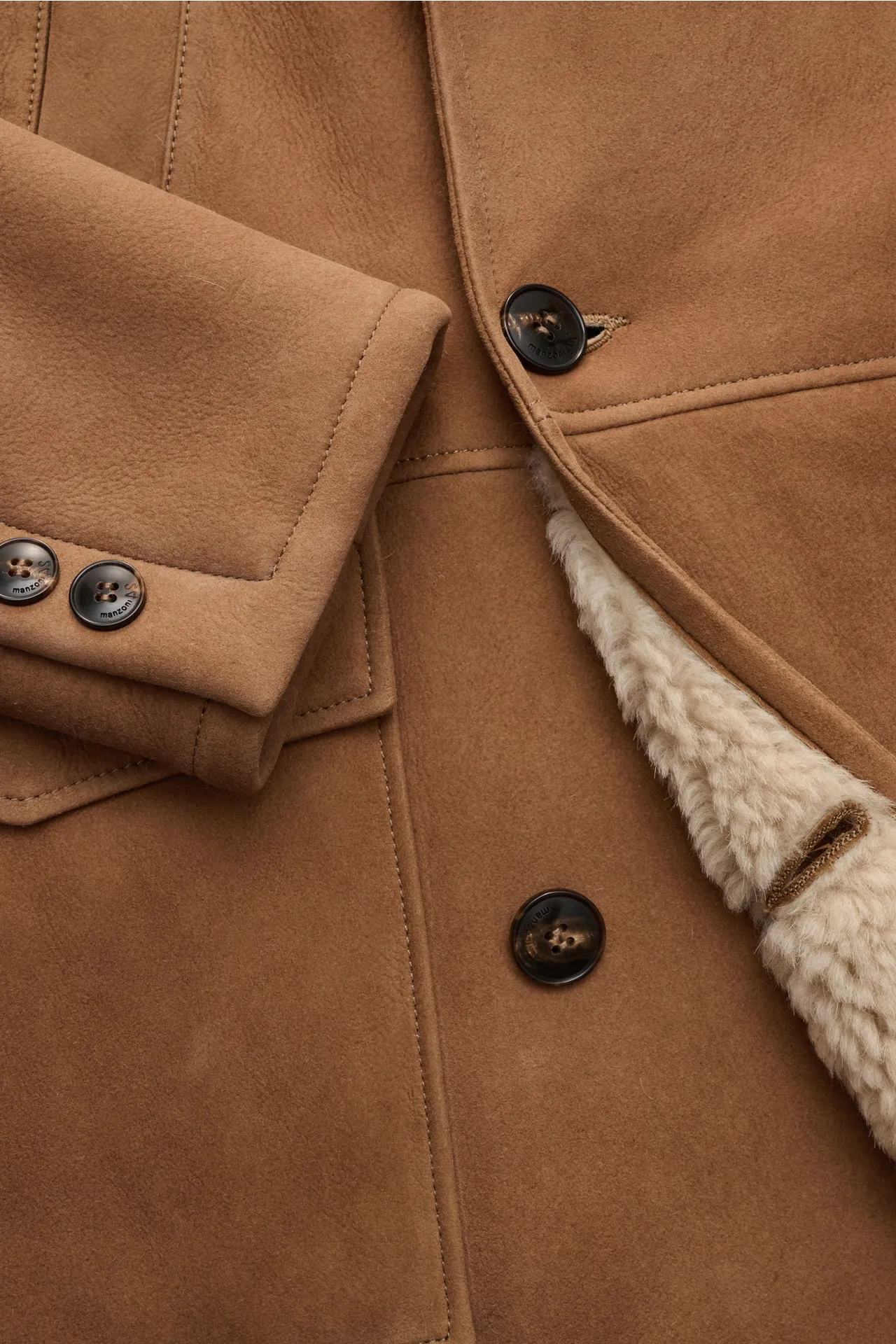 Manzoni 24 - Herren - Lammfellmantel braun – Bild 4