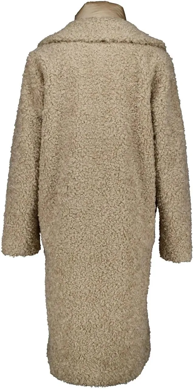 Bomboogie - Bomboogie Fur Long Coat Zand Cw9360 Sfc5 - Größe L - beige – Bild 2