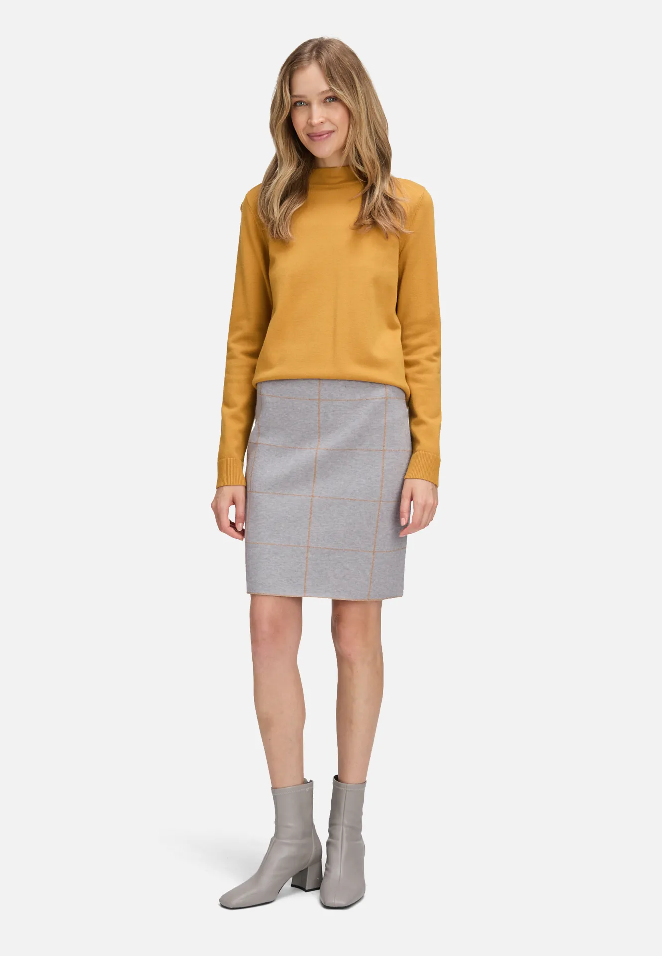 Basic-Strickpullover mit Stehkragen – Bild 2