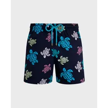 Vilebrequin - Ronde Des Tortues Multicolores Stretch-badeshorts Für Herren - Bademode - Monrise - Blau - Größe XXL Vilebrequin - Ronde Des Tortues Multicolores Stretch-badeshorts Für Herren - Bademode - Monrise - Blau - Größe XXL