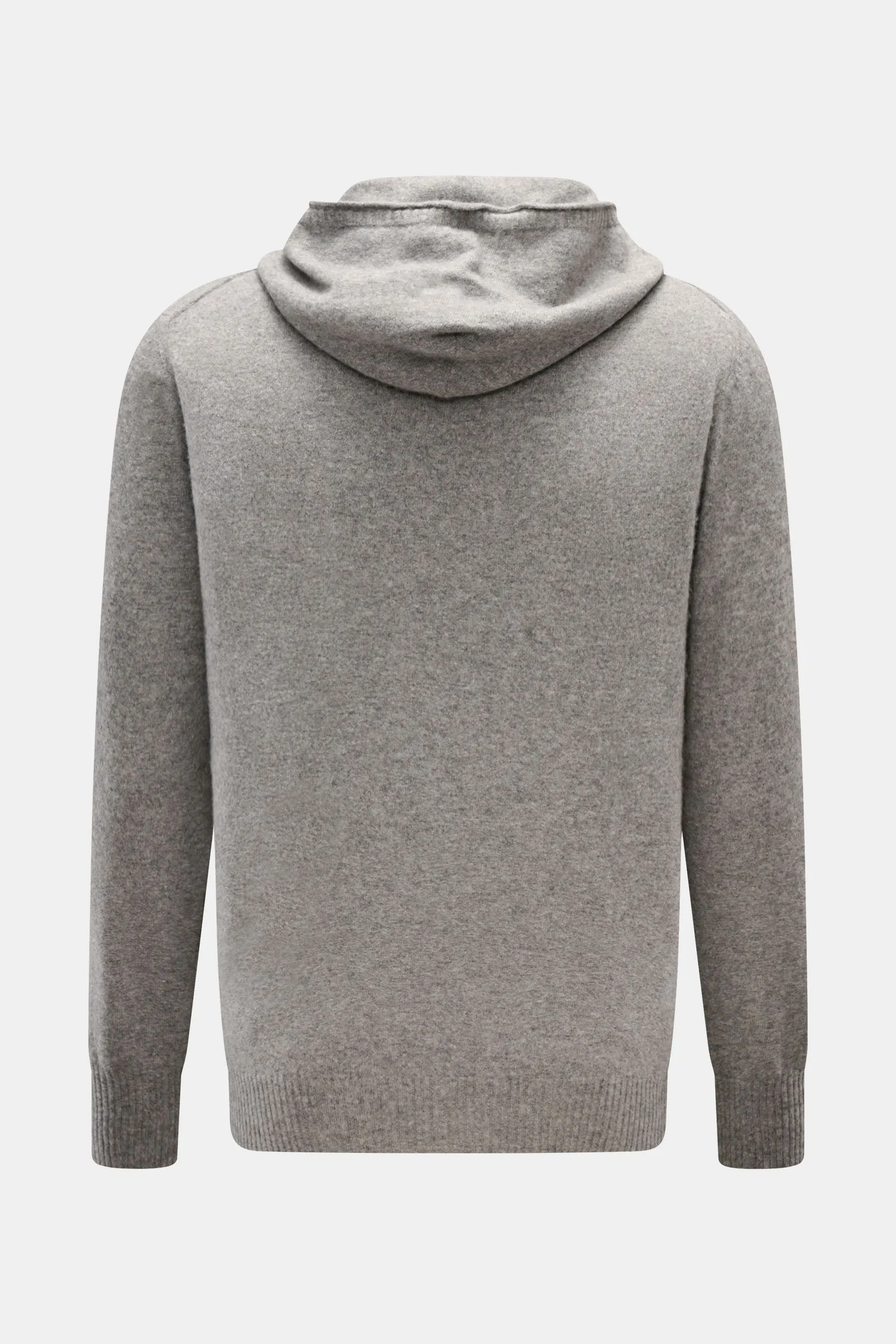 04651/ A trip in a bag - Herren - Kapuzenpullover grau meliert – Bild 3
