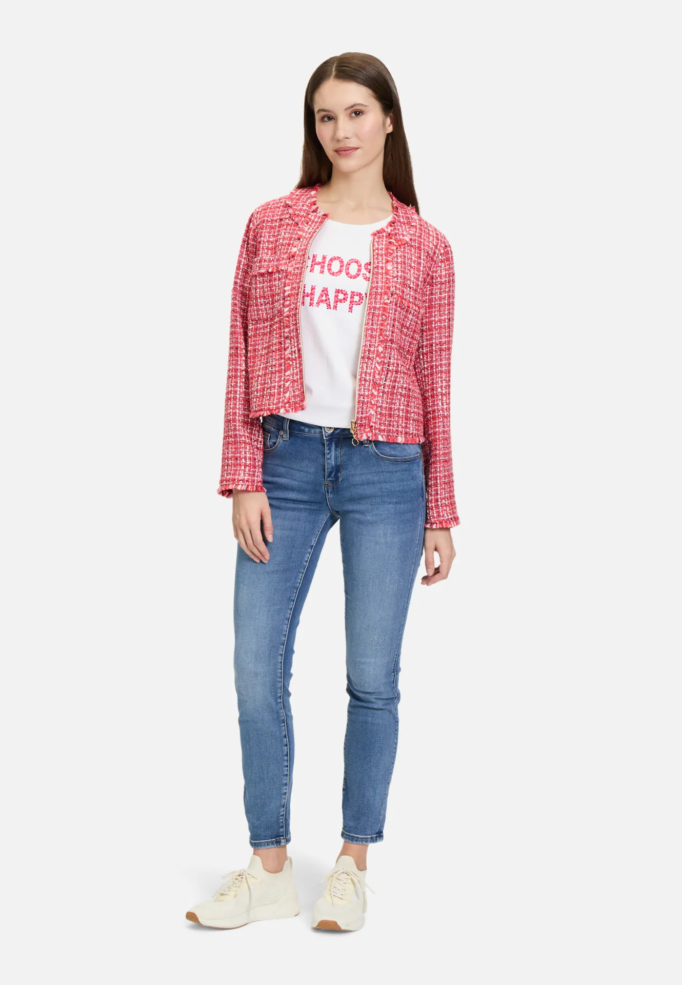 Blazer-Jacke mit Fransen – Bild 2