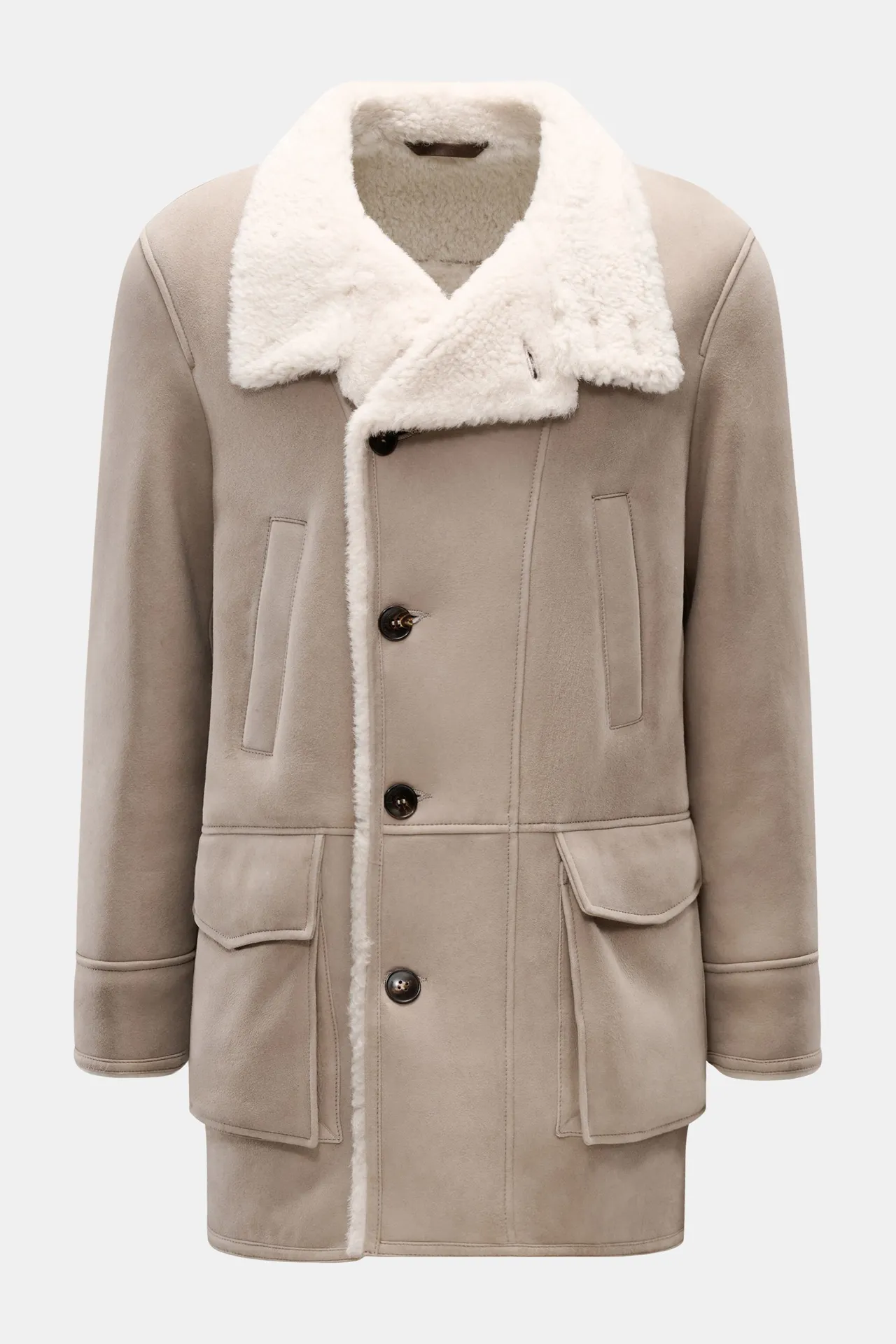 Manzoni 24 - Herren - Lammfelljacke hellgrau Manzoni 24 - Herren - Lammfelljacke hellgrau