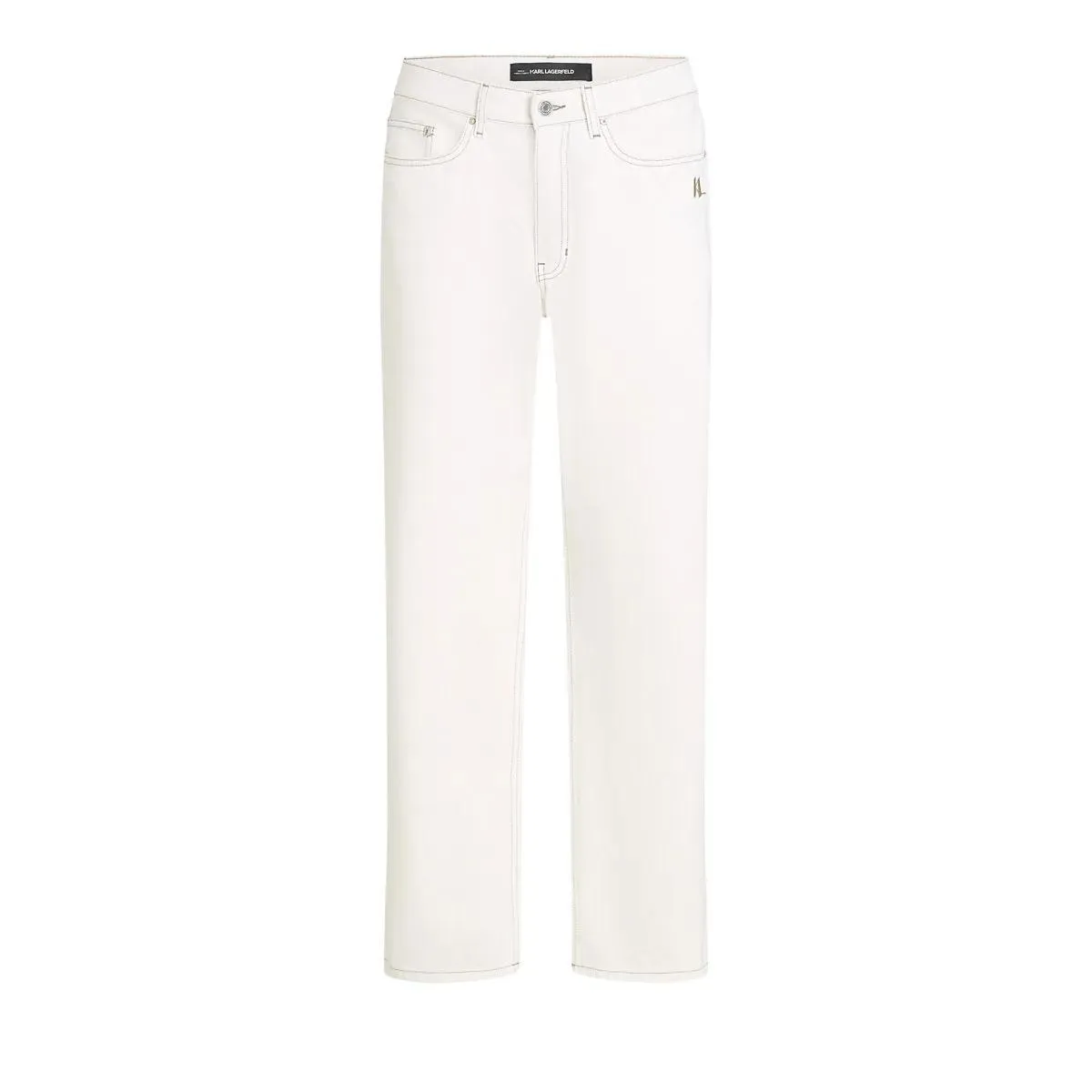 Karl Lagerfeld - JEANS MIT KONTRASTNÄHTEN - Größe 31 - creme Karl Lagerfeld - JEANS MIT KONTRASTNÄHTEN - Größe 31 - creme