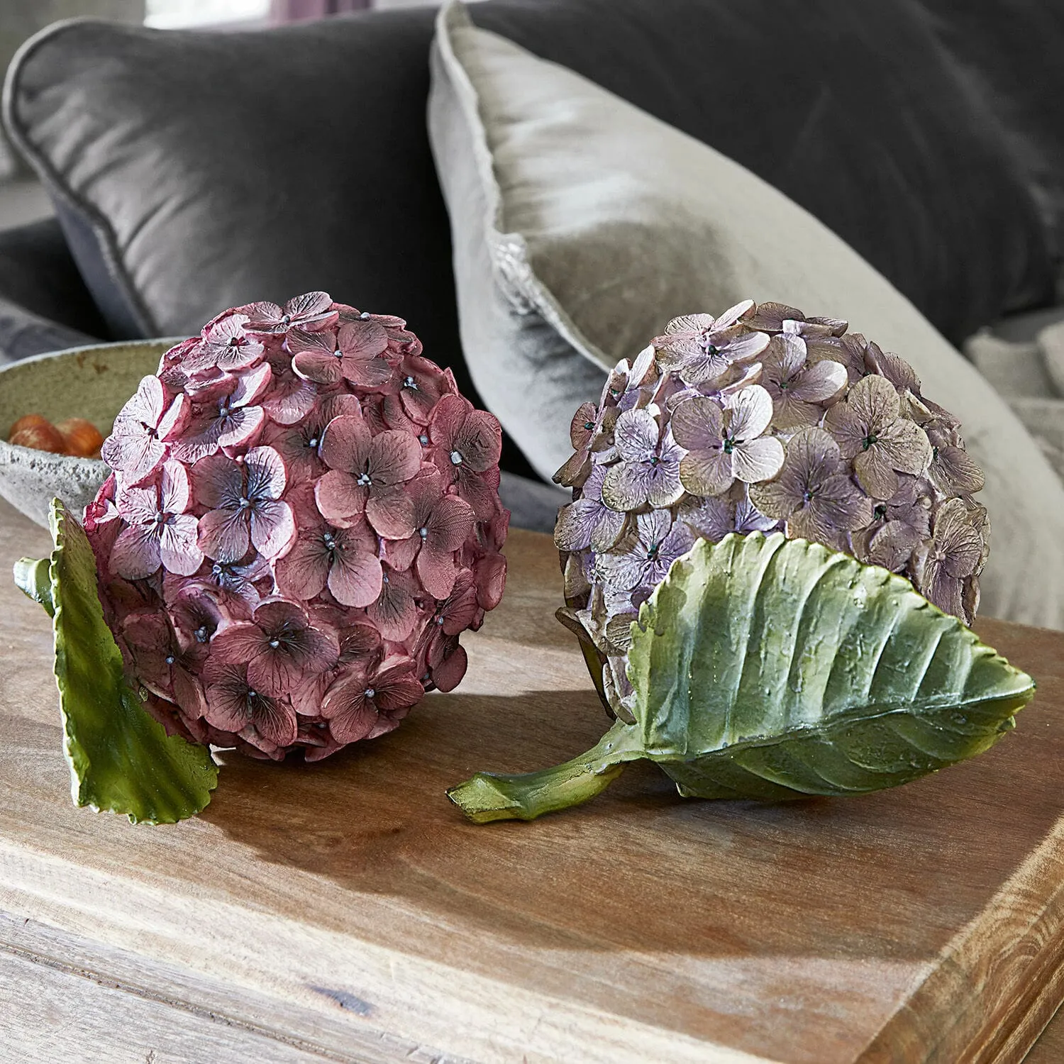 Dekoblume 2er Set Hortensie – Bild 5