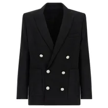 Balmain - Grain De Poudre Blazer - Größe 52 - schwarz Balmain - Grain De Poudre Blazer - Größe 52 - schwarz