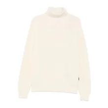 Sebago - Ribbed Knit White Wool Sweater - Größe S - beige Sebago - Ribbed Knit White Wool Sweater - Größe S - beige