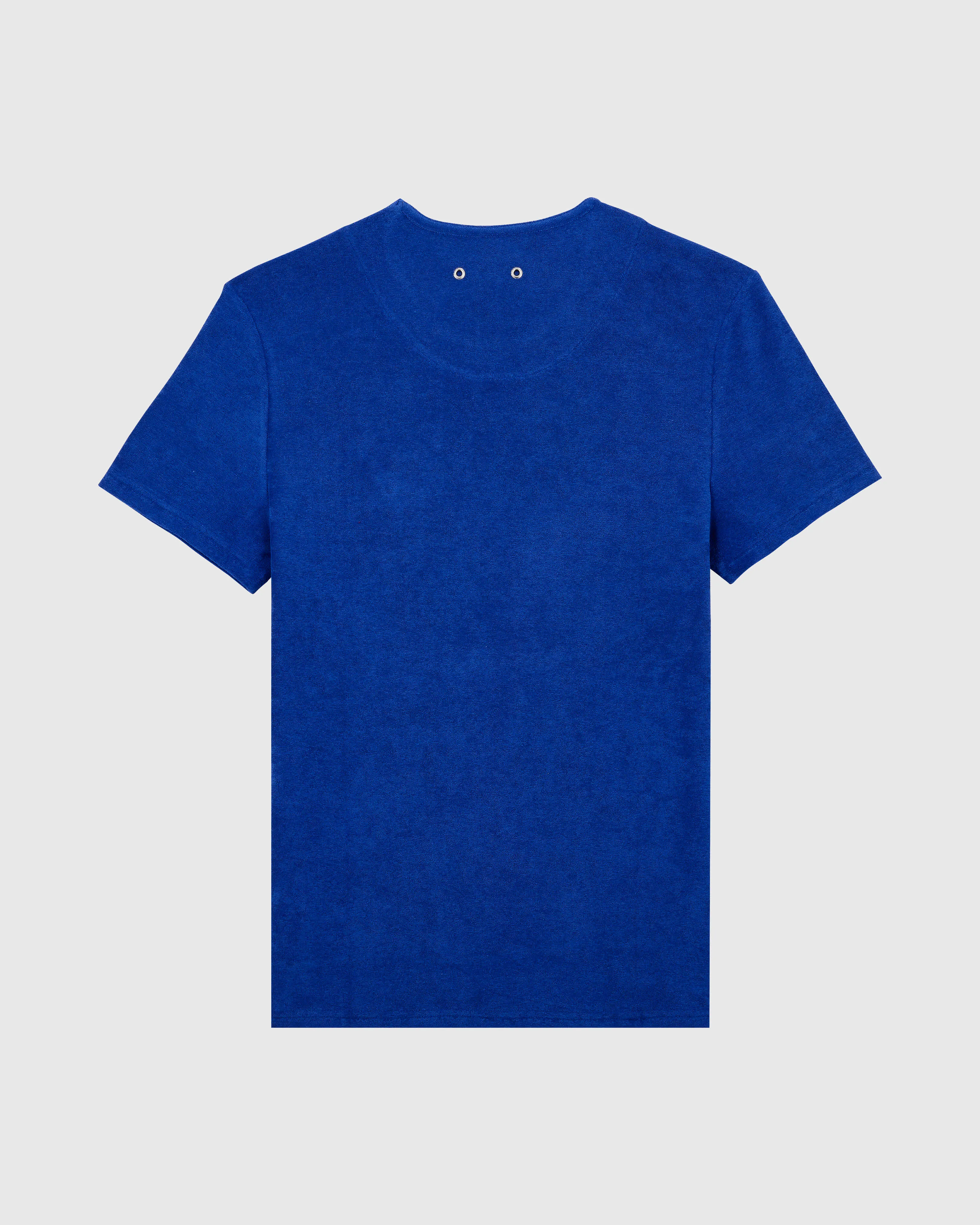 Vilebrequin - Einfarbiges Unisex-t-shirt Aus Frottee - T-shirt - Tiramisu - Blau - Größe XXXL – Bild 2