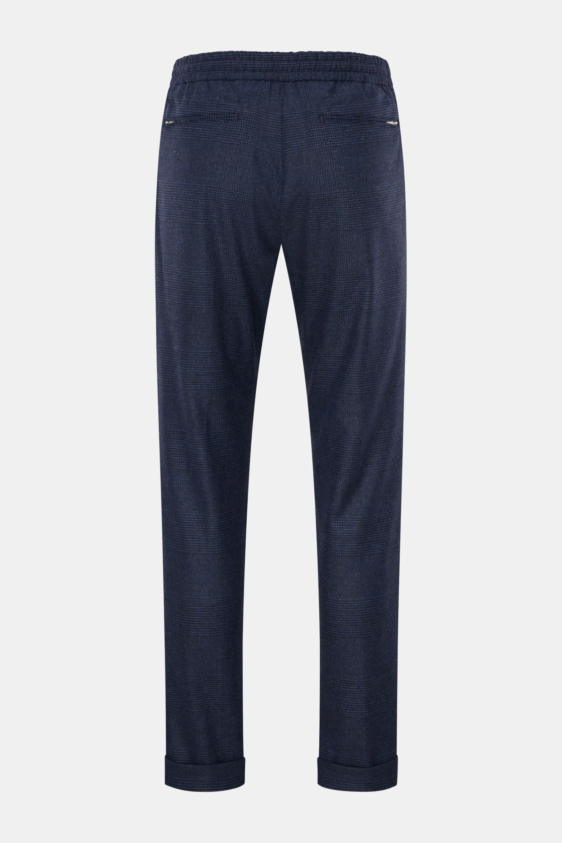 Marco Pescarolo - Herren - Jogpants 'Caracciolo' navy/schwarz kariert – Bild 2