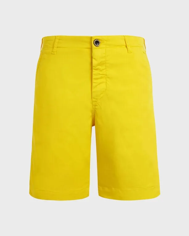 Vilebrequin - Solid Bermudashorts Aus Tencel-baumwolle Für Herren - Bermuda - Ponche - Gelb - Größe 36 Vilebrequin - Solid Bermudashorts Aus Tencel-baumwolle Für Herren - Bermuda - Ponche - Gelb - Größe 36